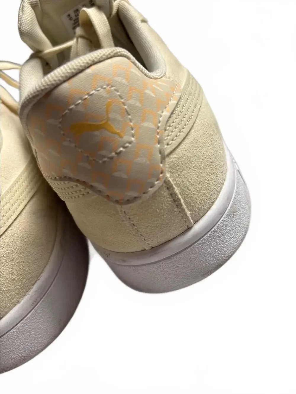 Puma Suede Classic Sneakers in Cream with Gold Logo